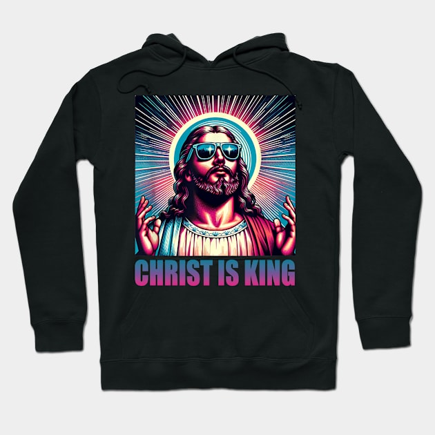 Christ Is King Jesus Is King Funny Christian God Basketball Lovers Hoodie by mayamaternity